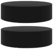 vidaXL Capas para mobiliário de jardim 2 pcs com 10 ilhós 205x90 cm