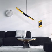 Candeeiro de Teto Efsun – Preto – 100 x 8 cm