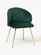 Cadeiras estofadas em veludo Luisa, conjunto de 2