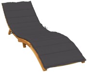 vidaXL Almofadão para espreguiçadeira 200x50x4cm mesclado tecido