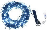 Cordão de luzes c/ 400 LEDs int/ext 40m branco frio