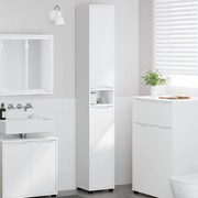 vidaXL Armário de Banheiro com prateleira Branco 30,5 x 30 x 195 cm