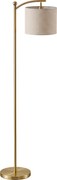 HOMCOM Candeeiro de Pé LED 11 Níveis, Controlo Remoto, Temporizador 60 min, 54,3x30,6x159,6 cm Dourado | Aosom Portugal