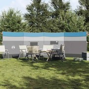 vidaXL Corta-vento de campismo 510x153 cm impermeável azul