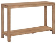 vidaXL Mesa consola 120x35x75 cm madeira de teca maciça
