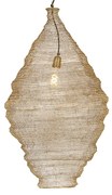 Candeeiro de suspensão oriental dourado 90 cm - Nidum Oriental