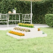 vidaXL Vaso/floreira 80x80x27 cm pinho maciço branco