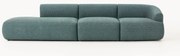 Módulo chaise longue em bouclé Sofia (2 lugares)