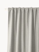 Cortinas opacas com multi-banda Jensen, conjunto de 2, L 130 cm