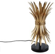 Candeeiro de mesa Art Déco dourado - Wesley Art Deco