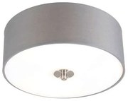 Candeeiro de teto rústico cinzento 30 cm - Drum Moderno,Country / Rústico