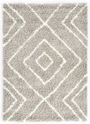 vidaXL Tapete berbere shaggy PP cor areia e bege 160x230 cm