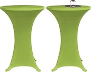 vidaXL Capa extensível para mesa 2 pcs 60 cm verde