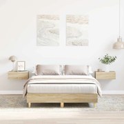 vidaXL Estrutura cama sem colchão 120x200 cm carvalho sonoma