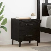 vidaXL Armário de cama com gaveta Carvalho Preto 40 x 35 x 47,5 cm