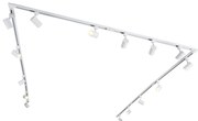 Sistema de iluminação de trilho monofásico moderno com 15 focos branco - Iconic Jeana