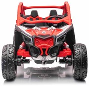 Carro elétrico para crianças 4x4 Can-am Maverick, 2 Lugares, suspensão dianteira e traseira, controle remoto de 2,4 Ghz, bateria portátil, 4 motores d