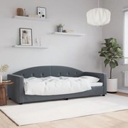 Sofá-cama 80x200 cm veludo cinzento-escuro