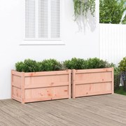 vidaXL Vasos/floreiras de jardim 2 pcs madeira de douglas maciça