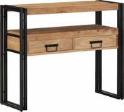 vidaXL Aparador Castanho 90 x 33 x 75 cm Madeira Sólida de Acácia