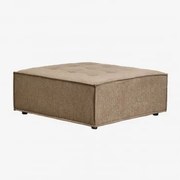 Puff Em Tecido Vermont Tecido Castanho Areia - Sklum