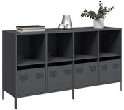 vidaXL Aparador 135x39x73,5 cm aço laminado a frio antracite