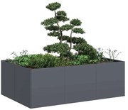 vidaXL Vaso/floreira 120x80x40 cm aço antracite
