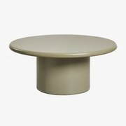 Mesa De Centro Redonda Ø80 Cm Em Mdf Rodeo Verde Sálvia - Sklum