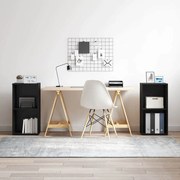 vidaXL Conjunto de móvel de TV 2 pcs Carvalho Preto 37 x 35 x 72 cm