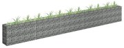 vidaXL Canteiro elevado/cesto gabião 450x30x60 cm aço galvanizado
