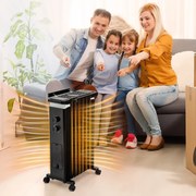 Radiador de Óleo Portátil "ThermaHeat" – 1500W com Termostato e Ajuste