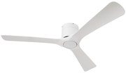 HOMCOM Ventoinha de Teto Silencioso 29W com Controlo Remoto Ø129 cm com 3 Lâminas Reversíveis 6 Velocidades e Temporizador