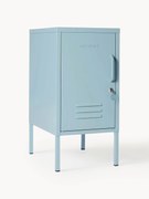 Mesa de cabeceira em metal Maven, com opção de abertura à esquerda ou à direita