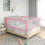 Barra de segurança p/ cama infantil tecido 100x25 cm rosa