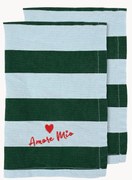 Guardanapos de tecido Love, conjunto de 2