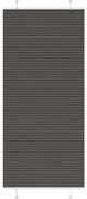 vidaXL Preto Plissada Cega 95x200 cm Largura Tecido 94,4 cm Poliéster