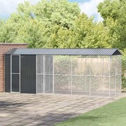 vidaXL Gaiola para Pássaros Antracite 645 x 208 x 247 cm