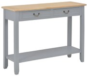 vidaXL Mesa consola 110x35x80 cm madeira cinzento