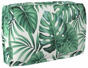 vidaXL Capa de Almofada para Palete com Estampa de Folhas 60 x 40 x 12 cm - Tecido Oxford