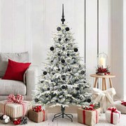 vidaXL Árvore de Natal Artificial Pré-iluminada com Conjunto de Bolas