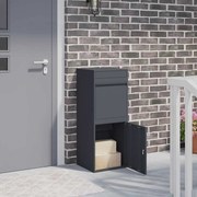 vidaXL Caixa para entrega de pacotes Antracite 41 x 38 x 103 cm Aço