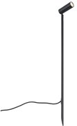 Foco preto 80cm incl. LED ajustável IP65 incl. Cabo e ficha - Carl
