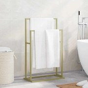 vidaXL Toalheiro de pé 48x24x78,5 cm ferro dourado