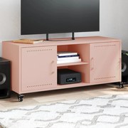 Móvel de TV 100,5x39x43,5 cm aço rosa