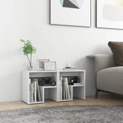 vidaXL Mesas de cabeceira 2 pcs 40x30x40 cm derivados madeira branco