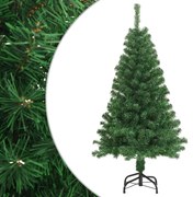 vidaXL Árvore de Natal artificial com ramos grossos 120 cm PVC verde