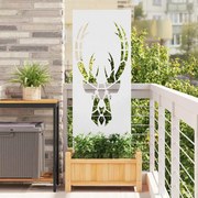 vidaXL Tela de Privacidade para Jardim Branco 50 x 140 cm