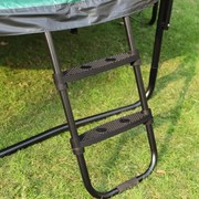 Escada para trampolim 76 cm Altura com degraus largos preta