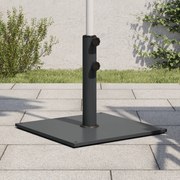vidaXL Base de guarda-sol para postes de Ø32/38/48 mm 17 kg quadrado