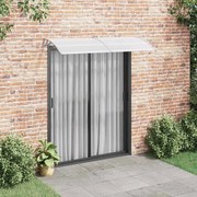 vidaXL Toldo para porta 200x75 cm PC cinzento e transparente